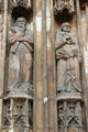 Statues of St Andrew & St Peter on facade of St-Sauveur Cathedral. Aix-en-Provence, France.