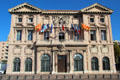 Marseille city hall only building on old harbor to survive WW II. Marseille, France.