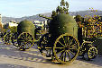 Krupp armored guns built in 1894 captured from Bulgarians in WWI at Military Museum in Athens. Greece.