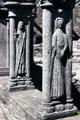 Cloister carvings on joined double columns at Jerpoint Abbey, south of Thomastown. Ireland