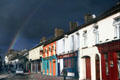 Rainbow at end of street in Portlaoise. Ireland