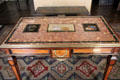 Inlaid stone picture table in State Bedroom at Castletown House. Ireland.