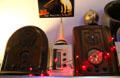 Collection of antique radios at Hurdy Gurdy Museum of Vintage Radio. Howth, Ireland.