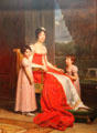 Julie Bonaparte as Queen of Spain with her Daughters painting by Baron François Gérard at National Gallery of Ireland. Dublin, Ireland