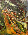 Landscape with Flight of Stairs painting by Chaïm Soutine at National Gallery of Ireland. Dublin, Ireland.