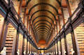 Interior of Old Trinity Library on Trinity College Campus. Dublin, Ireland