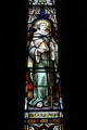 Stained glass window dedicated to St Columba in St Mary's Church, Dingle. Dingle, Ireland.