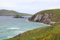 Coastal view of Dingle Peninsula with Great Blasket Island beyond. Ireland.