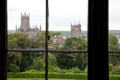 View of Kilkenny cathedral & town from Kilkenny Castle. Ireland.