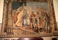Tapestry with scene from life of Roman consul Decius Mus in Tapestry room at Kilkenny Castle. Ireland.