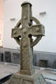 Plaster replica of south high cross from Ahenny in County Tipperary at Medieval Mile Museum. Kilkenny, Ireland.