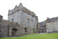 Keep over inner ward at Cahir Castle. Cahir, Ireland.