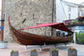 Vadrarfjordr Viking longboat replica at Reginald's Tower. Waterford, Ireland.