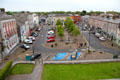 Town square viewed from Desmond Castle. Newcastle West, Ireland.