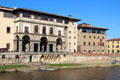 Uffizi Gallery & Galileo Museum overlooking Arno River. Florence, Italy.