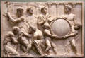 Roman relief carving with sacrificial scene at Uffizi Gallery. Florence, Italy.