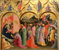 Adoration of the Magi painting by Lorenzo Monaco at Uffizi Gallery. Florence, Italy.