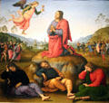 Agony in the Garden painting by Il Perugino at Uffizi Gallery. Florence, Italy.