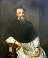 Portrait of Bishop Ludovico Beccadelli by Titian at Uffizi Gallery. Florence, Italy.
