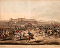 Italian Cavalry during era of Kingdom of Italy c1805-1814 graphic at Risorgimento Museum. Turin, Italy.