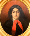 Portrait of George Sand active during revolution in France at Risorgimento Museum. Turin, Italy.