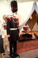 Uniform of grenadier guard regiment from Piedmontese dynastic war era at Risorgimento Museum. Turin, Italy.