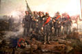 Death of brothers Lavini at Piedmontese defeat in battle of Novara on March 23, 1849 at Risorgimento Museum. Turin, Italy.