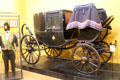 Italian Prime-Minister Camillo Cavour's so-called diplomatic carriage at Risorgimento Museum. Turin, Italy.