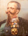 Portrait of Vittorio Emanuele II by G. Induno at Risorgimento Museum. Turin, Italy.
