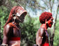 Male Samburu dancers. Kenya.