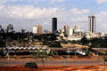 Nairobi skyline seen from viewpoint on Cathedral Road. Kenya.