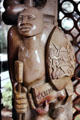 Statue bearing Kenyan national symbols in National Museum in Nairobi. Kenya