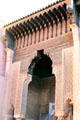 Entrance arch to Saadian Tombs. Marrakesh, Morocco.