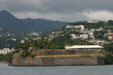 View of Fort St Louis in Fort de France from sea. Fort de France, Martinique.