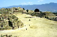 Looking north along main street of Monte Albán, a site inhabited for over 2,500 years. Mexico.