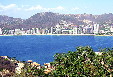 The skyline of Acapulco as seen from across bay. Mexico