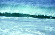 Cascading waves on beach at Manialtepec. Mexico.
