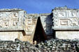 Governor's Palace wall reliefs & arch at Uxmal. Mexico.