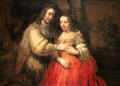 Isaac & Rebecca painting by Rembrandt van Rijn at Rijksmuseum. Amsterdam, Netherlands.
