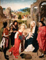 Adoration of the Magi painting by Geertgen tot Sint-Jans at Rijksmuseum. Amsterdam, NL.