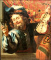 Merry Fiddler painting by Gerard van Honthorst at Rijksmuseum. Amsterdam, NL.