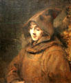 Rembrandt's Son Titus in Monk's Habit painting by Rembrandt van Rijn at Rijksmuseum. Amsterdam, NL.