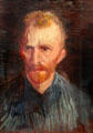 Self-portrait by Vincent van Gogh at Van Gogh Museum. Amsterdam, NL.