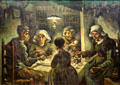 The potato eaters painting by Vincent van Gogh at Van Gogh Museum. Amsterdam, NL.