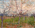 The pink orchard painting by Vincent van Gogh at Van Gogh Museum. Amsterdam, NL.