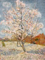 The pink peach tree painting by Vincent van Gogh at Van Gogh Museum. Amsterdam, NL.