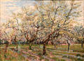 The white orchard painting by Vincent van Gogh at Van Gogh Museum. Amsterdam, NL.