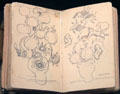 Sketchbook from Paris & Auvers-sur-Oise by Vincent van Gogh at Van Gogh Museum. Amsterdam, NL.