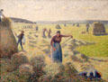 Haymaking, Éragny painting by Camille Pissarro at Van Gogh Museum. Amsterdam, NL.