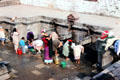 Washing at public fountains near Kumbeshvara Mandir in Patan , Katmandu. Nepal
